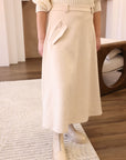 Marli Riches Teen Off White Wool Skirt