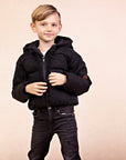 Denali Classic Black On Black Piped Bomber