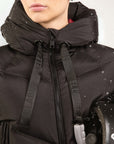 Ellabee Emma Black Raspberry Lining Down Bomber