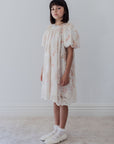 Petite Amalie Vintage Embroidered Overlay Ditsy Dress