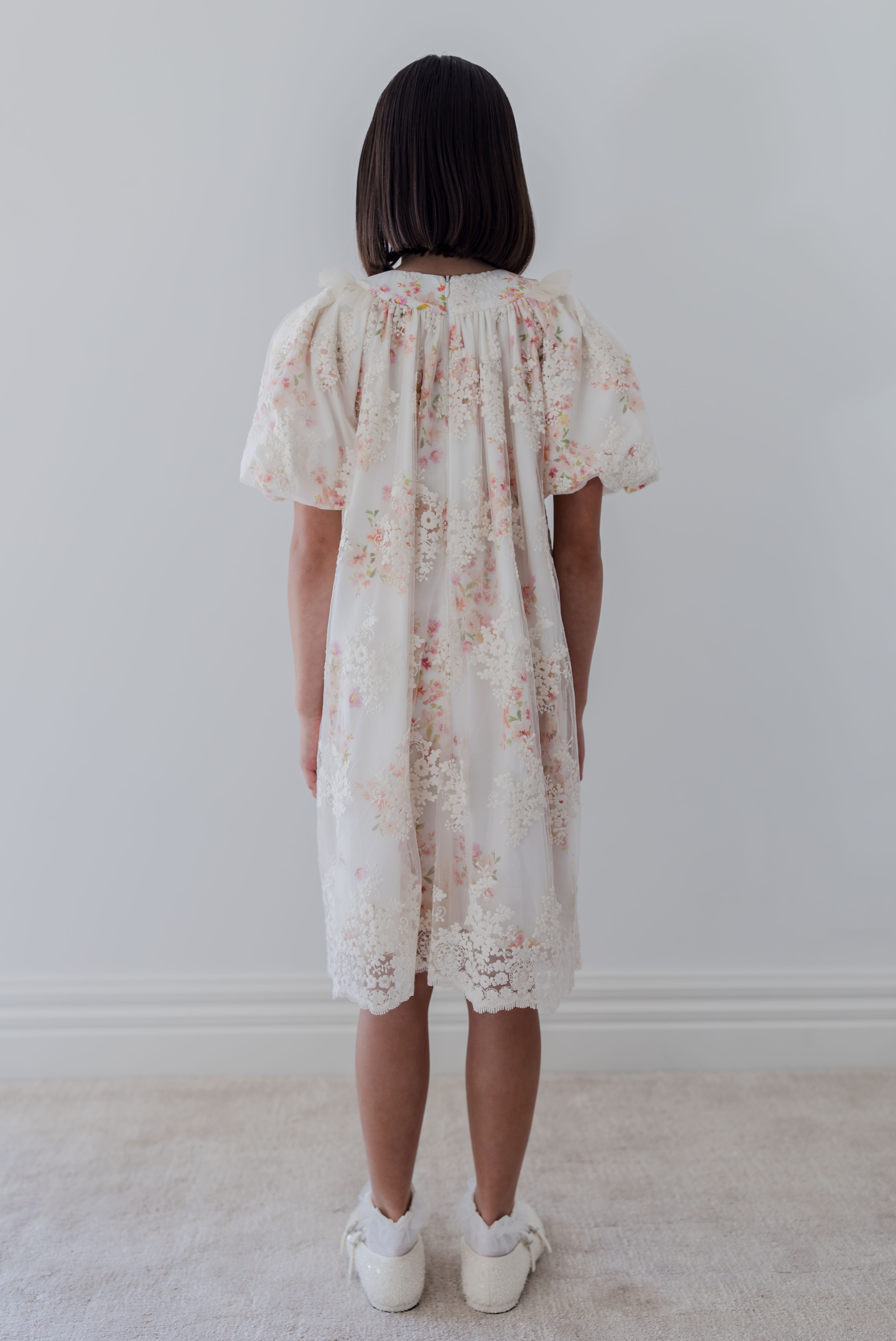 sachin and babi light blue dress Petite Amalie Vintage Embroidered Overlay Ditsy Dress 1414 / 12Y