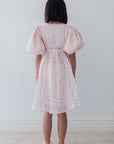 Petite Amalie Delicate Border Print Silk Linen Dress