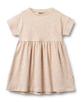 Wheat Emilie Coral Flowers Short Sleeve Dress