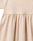 Wheat Emilie Coral Flowers Short Sleeve Dress