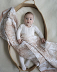 Little Threads Muslin Swaddle Blanket