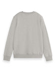 Scotch And Soda Grey Badge Crewneck Sweatshirt