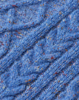 Scotch And Soda Blue Cable Knit Sweater