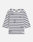 Scotch And Soda Black/White Striped T-Shirt
