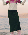 Elements Teal Maxi Skirt With Fly Front