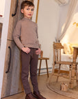 La Nina Boys Brown Logo Sweater