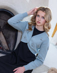 La Nina Beaded Flower Knit Bolero Jumper Set