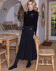 La Nina Pocket Chain Midi Skirt