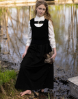 La Nina Black Buckle Vest & Midi Skirt