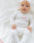 Noggi Muslin Patch Girl Footie Set