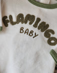 Flamingo Baby Olive Logo Footie+Hat
