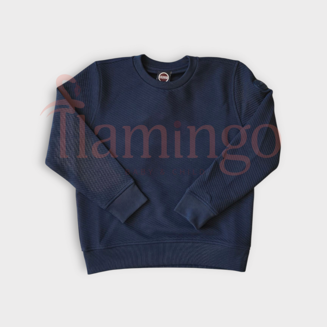 Colmar Navy Crewneck Sweatshirt With Matching Tone Logo