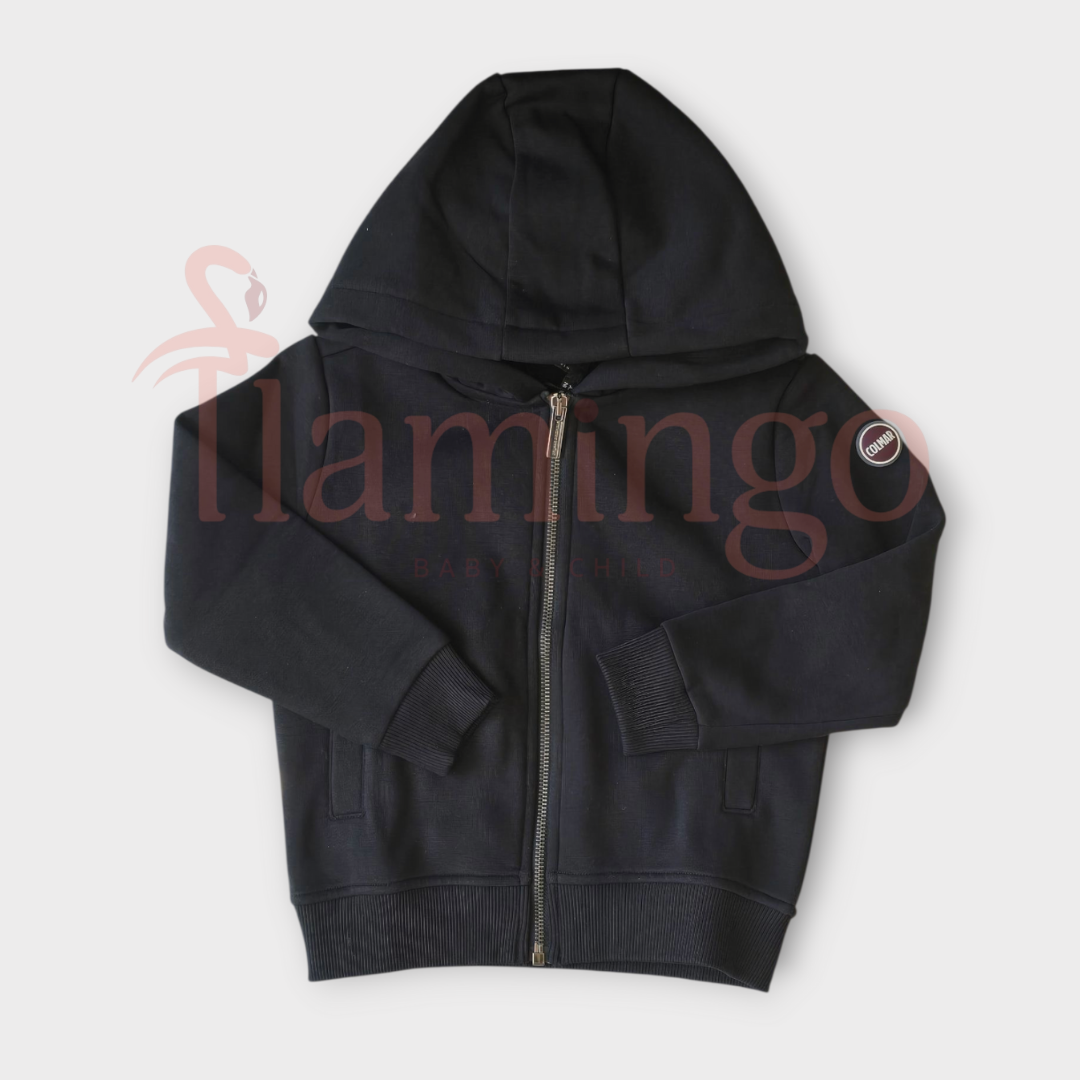 Colmar Black Full Zip Hoodie With Pockets