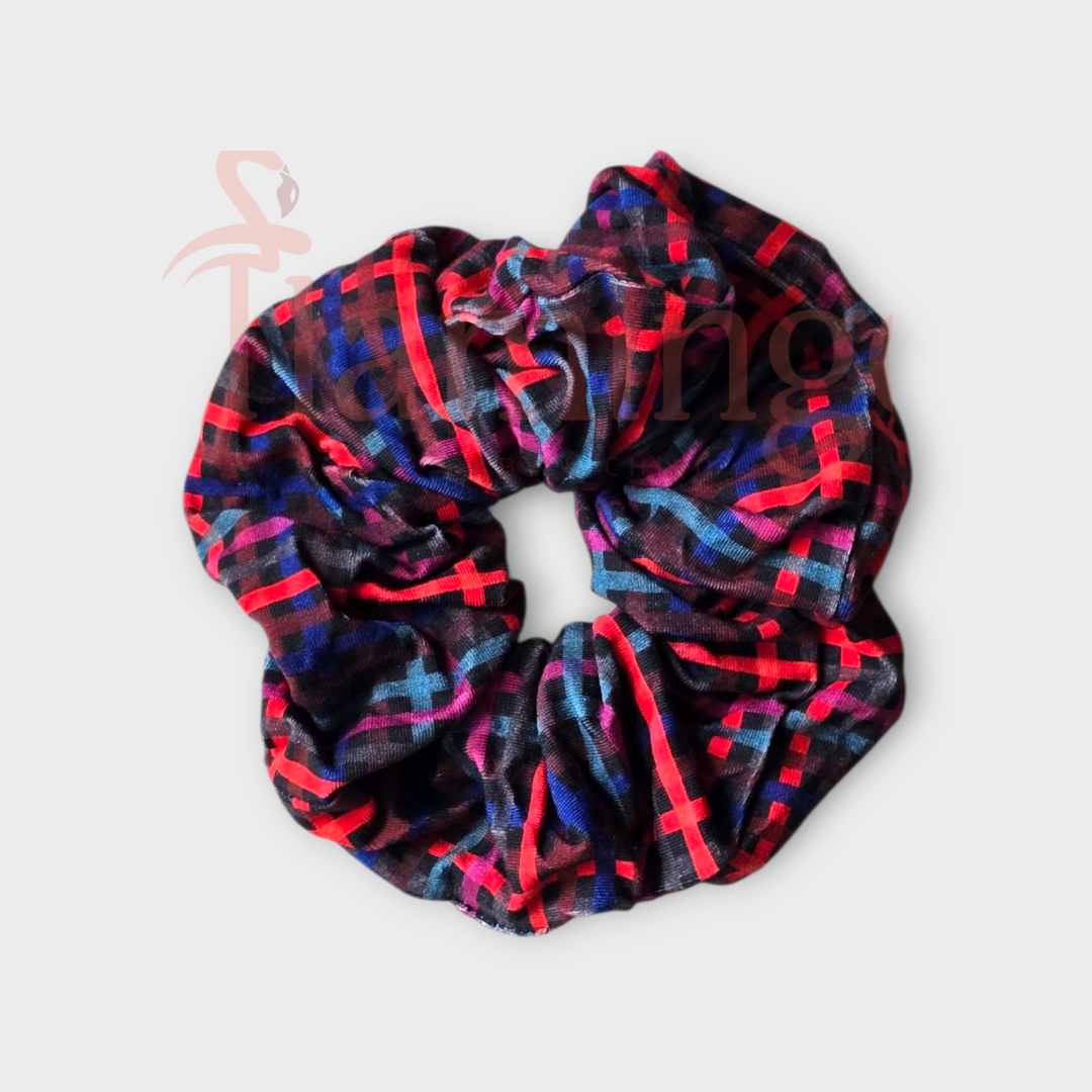 Lalou Color Plaid Scrunchie
