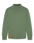 AO76 Earth Green Alfie Logo Polo