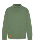 AO76 Earth Green Alfie Logo Polo