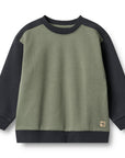 Wheat Color Block Sweatshirt