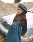 Calla Lili Denim Blue Suspender Dress