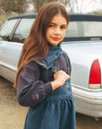 Calla Lili Denim Blue Suspender Dress