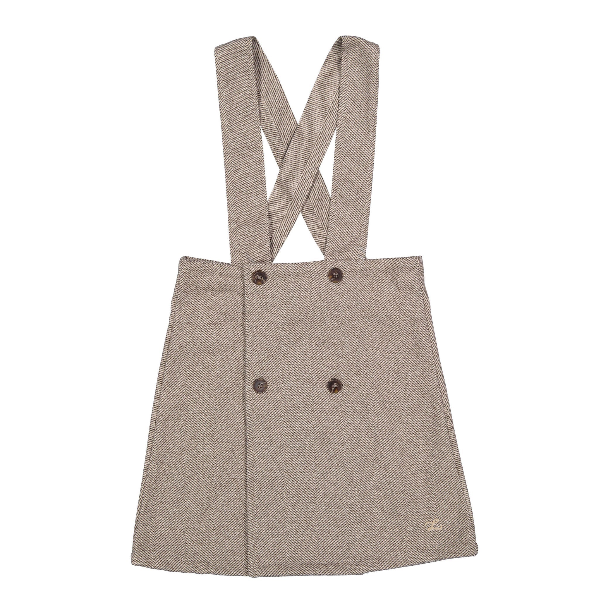 L By Ladida Herringbone Suspender Skirt
