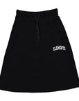 Elements Black Knee Length Sweat Skirt