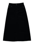 Elements Black Maxi Skirt With Fly Front