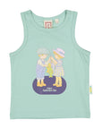 1984 Blue Graphic Tank Top