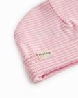MarMar Copenhagen Pink Stripe Footie + Hat