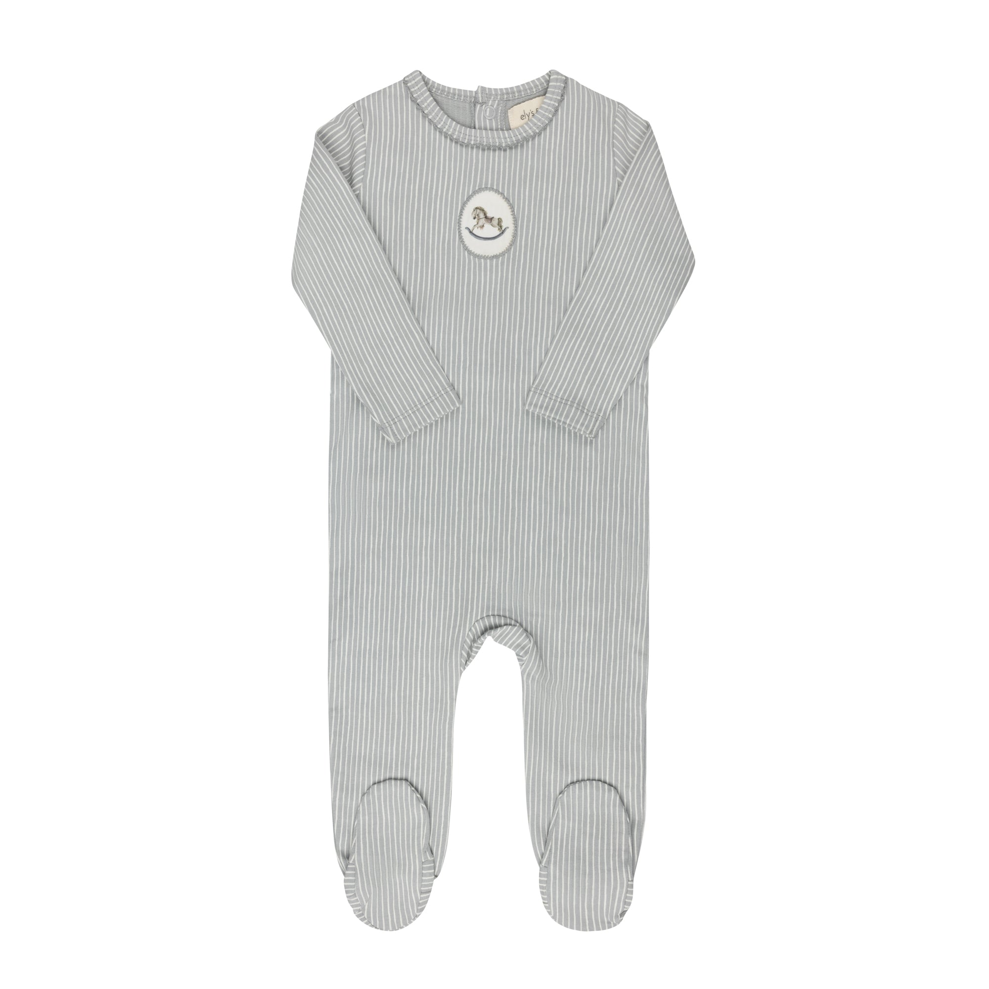 Aurora Rocking Horse Blue Footie