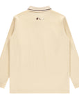 Jaybee Yellow Sand Coconut Long Sleeve Polo