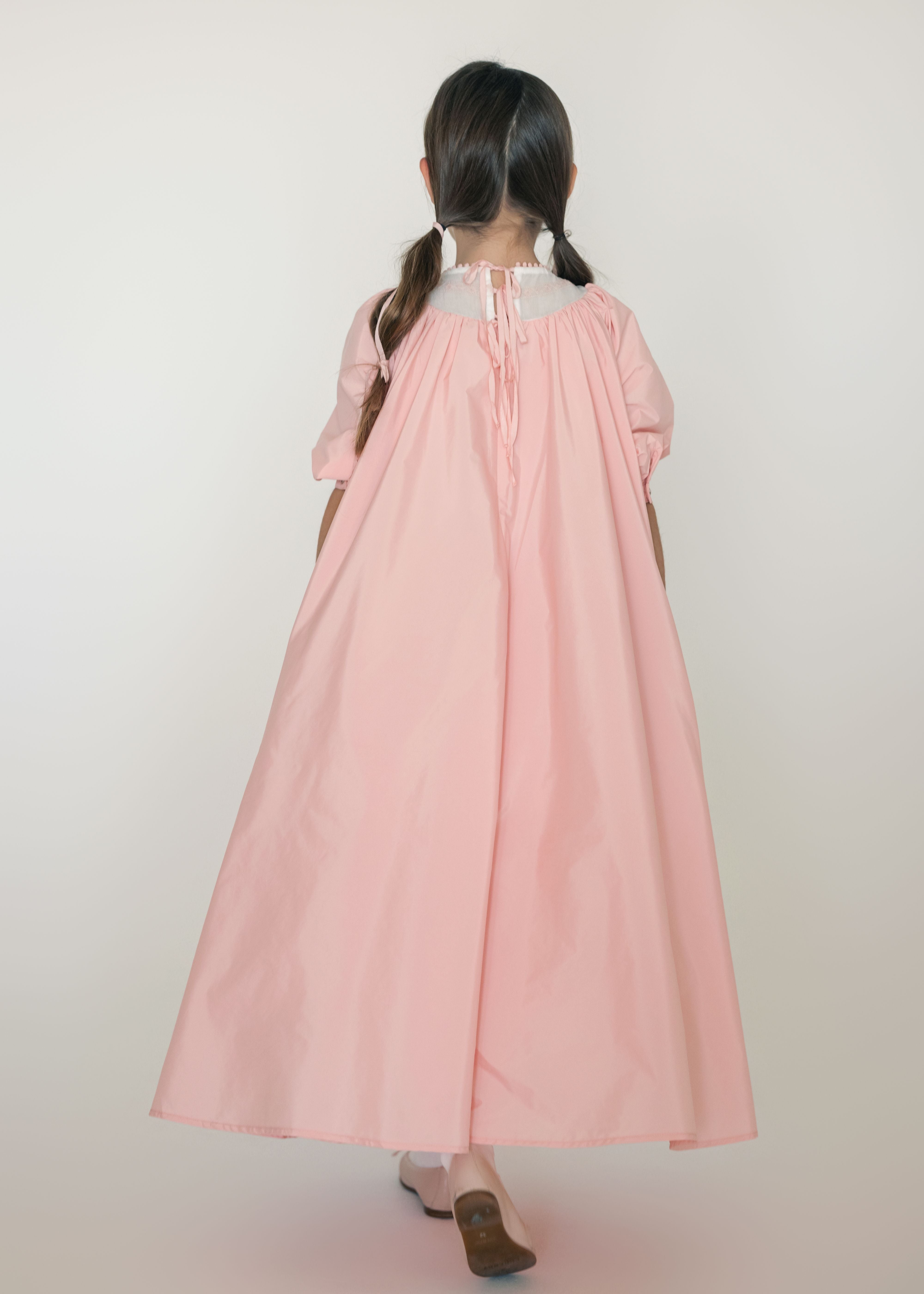 Little Tempest Pink Pavo Taffeta Gown 8y