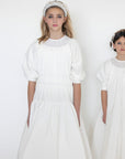 Little Tempest Teen White Pavo Taffeta Gown