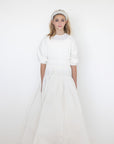 Little Tempest Teen White Pavo Taffeta Gown