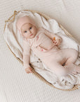 Ely's And Co Velour Stripe Footie Set