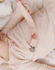 Ely's And Co Velour Stripe Footie Set