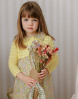 Mini P Floral Dress With Yellow Cardigan