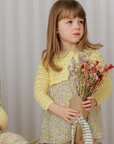 Mini P Floral Dress With Yellow Cardigan
