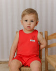 Mini P Tab Boy Romper