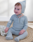 Milk Denmark Cherish Wrap Patch Footie + Hat