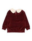 Buho Pomegranate Velvet Sweatshirt
