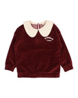 Buho Pomegranate Velvet Sweatshirt