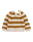 Buho Ocre Stripes Sweater With Overall