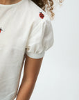 Compania Fantasti White Ladybug Top