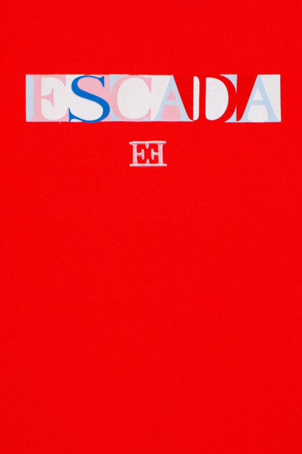 Escada Red Short Sleeve Dress 12Y
