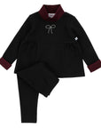 Miss Mini Rhinestone Bow Girls Shabbos Set