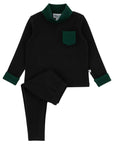 Miss Mini Rhinestone Bow Boys Shabbos Set
